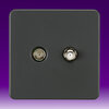 TV and Satellite Sockets - Twin TV Aerial & Satellite Socket product image