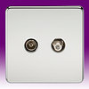 All & Socket TV and Satellite Sockets - Chrome product image