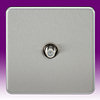 All Socket TV and Satellite Sockets - Brushed Chrome product image