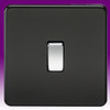 All 1 Gang  Intermediate Light Switches - Black product image