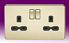 Product image for Polished Brass/Black -  Screwless Flat Plate