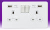 All Twin with USB Sockets - White product image