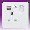 All Single with USB Sockets - White product image