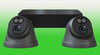 Rekor IP 24/7 PoE 2MP 4 Channel 2 Camera Dome Kit - 1TB - Grey
