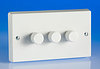 All 3 Gang Dimmers - White product image