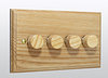 All 4 Gang Dimmers - Wood product image