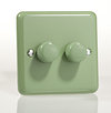 All 2 Gang Dimmers - Green product image