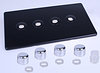 All 4 Gang Dimmers - Piano Black product image