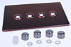 All 4 Gang Dimmers - Mocha product image