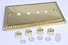 All 4 Gang Dimmers - Brass Georgian product image