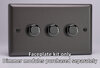 All 3 Gang Dimmers - Graphite product image