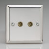 All Twin - FM Aerial Socket TV and Satellite Sockets - Chrome product image