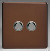 All 2 Gang Light Switches - Mocha product image