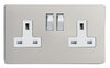 Product image for Satin - White/Chrome - Screwless