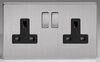 Product image for Stainless Steel/Black - Screwless Flatplate
