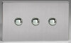 All 3 Gang Dimmers - Stainless Steel product image