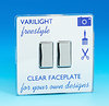 All 2 Gang Light Switches - Clear product image