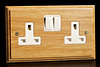 All Twin Switched Sockets - Wood product image