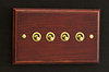 All 4 Gang Light Switches - Mahogany product image