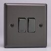 All 2 Gang Light Switches - Graphite/Iridium product image