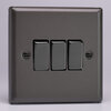 All 3 Gang Light Switches - Graphite/Iridium product image