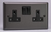 All Twin Switched Sockets - Graphite product image