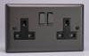All Twin Switched Sockets - Graphite/Iridium product image