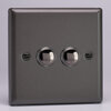 All 2 Gang Light Switches - Graphite product image