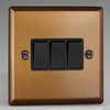 All 3 Gang Light Switches - Bronze product image