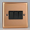 All 3 Gang Light Switches - Copper product image