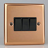 All 3 Gang Light Switches - Copper product image