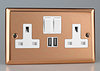 All Twin with USB Sockets - Copper product image