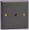 All TV and Satellite Sockets - Slate Grey product image