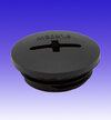 20mm Polyamide Threaded Stop End - Black
