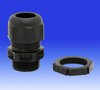 25mm Compression Gland LS0H + Locknut for Cable 9-17mm - Black (10 Pack)