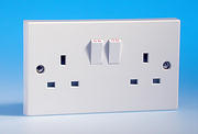 Telco White 13 Amp Switched Sockets product image