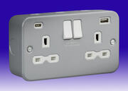 Metalclad Sockets c/w Dual USB Charging Sockets product image 2