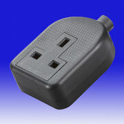 Trailing Socket Black  - 1 2 and 4 gang product image 5