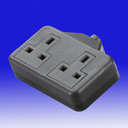 Trailing Socket Black  - 1 2 and 4 gang product image 3