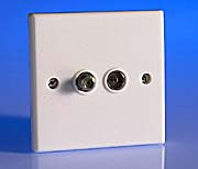 Telco White Tv and Satellite Sockets product image