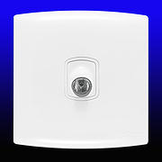 alfanar TV Aerial & Satellite Socket - White product image