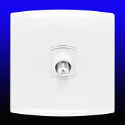 alfanar TV Aerial & Satellite Socket - White product image 2