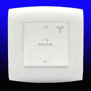 alfanar 3 Pole Fan Isolator Switch - White product image