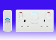 BG Nexus - 13A Twin DP Switched Socket with Built-In Door Chime product image