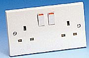 BG White 13 Amp Switched Sockets product image