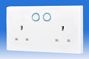 13 Amp Twin Switched Smart Home Control Socket product image