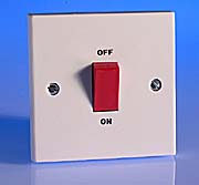 BG White 45Amp Switches product image