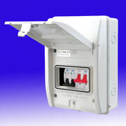 Garage Kit  - IP65 - 40A 30mA RCD c/w 6A and 32A MCB product image 2
