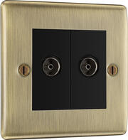 BG Nexus - TV & Satellite Outlets - Antique Brass product image 4