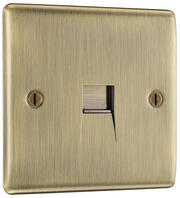 BG Nexus - Telephone & RJ45 Outlets - Antique Brass product image